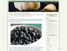 Tablet Screenshot of garlicontherocks.wordpress.com