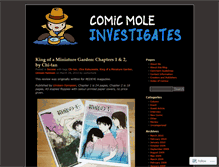 Tablet Screenshot of comicmole.wordpress.com