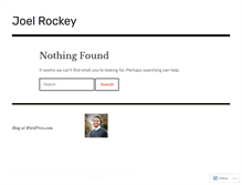 Tablet Screenshot of joelrockey.wordpress.com