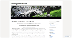 Desktop Screenshot of creatingperfecthealth.wordpress.com