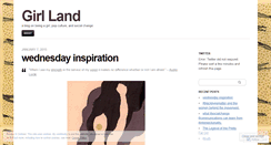 Desktop Screenshot of girllandblog.wordpress.com