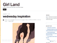 Tablet Screenshot of girllandblog.wordpress.com