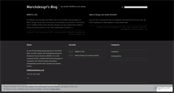 Desktop Screenshot of marickdesign.wordpress.com