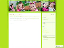 Tablet Screenshot of littlebugsandbows.wordpress.com