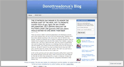 Desktop Screenshot of donottreadonus.wordpress.com