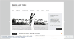 Desktop Screenshot of ericaandtodd.wordpress.com