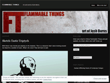 Tablet Screenshot of flammablethings.wordpress.com