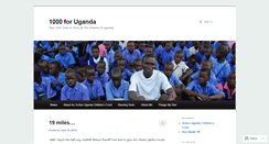 Desktop Screenshot of 1000foruganda.wordpress.com