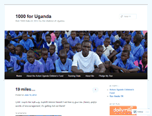 Tablet Screenshot of 1000foruganda.wordpress.com