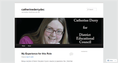 Desktop Screenshot of catherinederrydec.wordpress.com