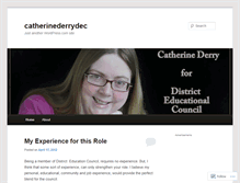 Tablet Screenshot of catherinederrydec.wordpress.com