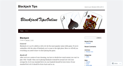 Desktop Screenshot of blackjacktipsonline.wordpress.com