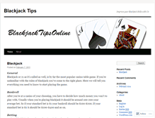 Tablet Screenshot of blackjacktipsonline.wordpress.com