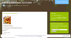 Desktop Screenshot of fromgrandmaskitchen.wordpress.com