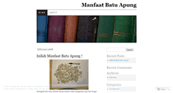 Desktop Screenshot of manfaatbatuapung.wordpress.com