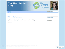 Tablet Screenshot of hodicenter.wordpress.com
