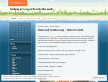 Tablet Screenshot of mywholefoodslife.wordpress.com