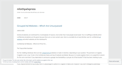 Desktop Screenshot of nilothpalxpress.wordpress.com
