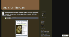 Desktop Screenshot of andichairilfurqan.wordpress.com