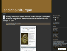 Tablet Screenshot of andichairilfurqan.wordpress.com