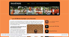 Desktop Screenshot of lovealltennisclub.wordpress.com