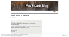 Desktop Screenshot of mrsstuart.wordpress.com