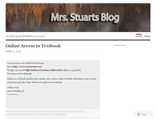 Tablet Screenshot of mrsstuart.wordpress.com