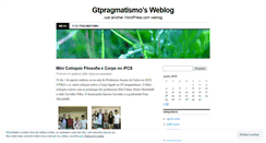 Desktop Screenshot of gtpragmatismo.wordpress.com