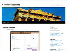 Tablet Screenshot of ahomeschooldad.wordpress.com