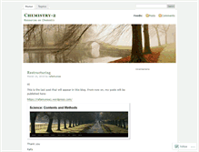 Tablet Screenshot of chemyr2.wordpress.com