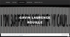 Desktop Screenshot of gavinlaurencerouille.wordpress.com