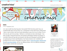 Tablet Screenshot of creativenissdotcom.wordpress.com