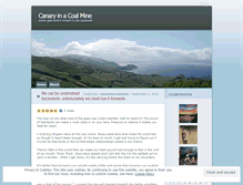 Tablet Screenshot of canaryinacoalmine.wordpress.com