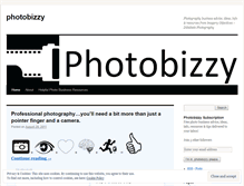 Tablet Screenshot of photobizzy.wordpress.com