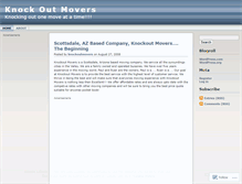 Tablet Screenshot of knockoutmovers.wordpress.com