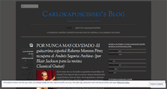 Desktop Screenshot of carlokapuscinski.wordpress.com