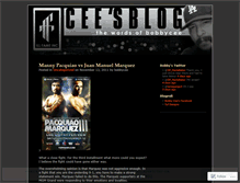 Tablet Screenshot of bobbycee.wordpress.com