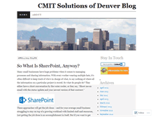 Tablet Screenshot of cmitdenver.wordpress.com