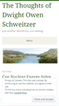 Mobile Screenshot of dwightowenschweitzer.wordpress.com