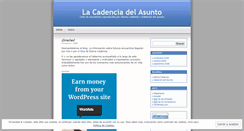 Desktop Screenshot of lacadenciadelasunto.wordpress.com