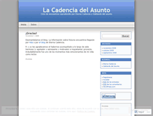 Tablet Screenshot of lacadenciadelasunto.wordpress.com