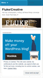 Mobile Screenshot of flukecreative.wordpress.com
