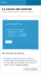 Mobile Screenshot of lacocinadelelefante.wordpress.com