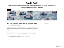 Tablet Screenshot of creditbrain.wordpress.com