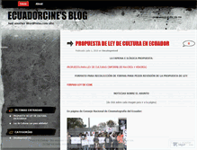 Tablet Screenshot of ecuadorcine.wordpress.com