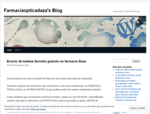 Tablet Screenshot of farmaciaopticadaza.wordpress.com