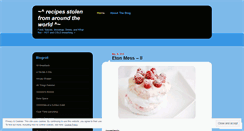 Desktop Screenshot of mystolenrecipe.wordpress.com