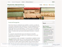 Tablet Screenshot of pasionesargentinas.wordpress.com