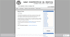 Desktop Screenshot of leanconstruction.wordpress.com