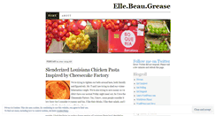 Desktop Screenshot of ellebeaugrease.wordpress.com